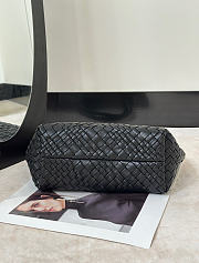 The Row Ruth Woven Leather Tote Bag Black - 35x10x23cm - 4