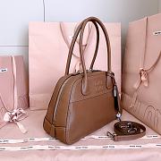 Miumiu Vivant Nappa Leather Bag Brown 5BB199 - 32x19.5x11cm - 5