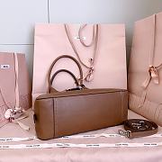 Miumiu Vivant Nappa Leather Bag Brown 5BB199 - 32x19.5x11cm - 4