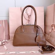 Miumiu Vivant Nappa Leather Bag Brown 5BB199 - 32x19.5x11cm - 3