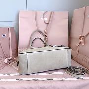 Miumiu Vivant Suede Bag White 5BB199 - 32x19.5x11cm - 6