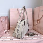 Miumiu Vivant Suede Bag White 5BB199 - 32x19.5x11cm - 5