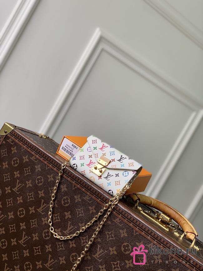 LVxTM Pouch Metis Belt Multicolor/White M4625Z - 13.5x8cm - 1