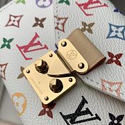 LVxTM Pouch Metis Belt Multicolor/White M4625Z - 13.5x8cm - 5