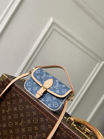 LV Nano Diane Monogram Denim Blue M27700 - 19x10.5x6cm