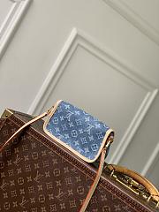 LV Nano Diane Monogram Denim Blue M27700 - 19x10.5x6cm - 6
