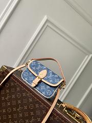 LV Nano Diane Monogram Denim Blue M27700 - 19x10.5x6cm - 4