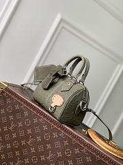 LV Speedy 18 Bandouliere Ostrich Leather Khaki Green N89151 - 18x12x10cm - 6