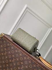 LV Speedy 18 Bandouliere Ostrich Leather Khaki Green N89151 - 18x12x10cm - 4