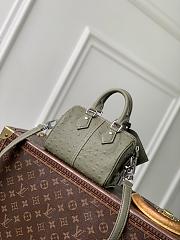 LV Speedy 18 Bandouliere Ostrich Leather Khaki Green N89151 - 18x12x10cm - 3