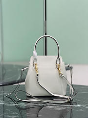 Prada Carry Mini Leather Handbag White 1BA496 - 21x19x7cm - 4