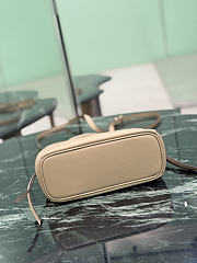 Prada Carry Mini Leather Handbag Beige 1BA496 - 21x19x7cm - 5