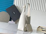 YSL Le 5 A 7 Supple Small In Grained Leather White - 23x22x8.5cm - 5