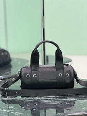 Prada Route Medium Leather Top-Handle Bag Black 1BB161 - 29x12x12cm - 4