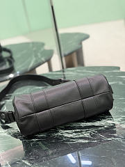 Prada Route Medium Leather Top-Handle Bag Black 1BB161 - 29x12x12cm - 2