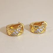Chanel Coco Crush Earrings Yellow/Rose/White Gold & Diamond J13711 - 3