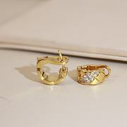 Chanel Coco Crush Earrings Yellow/Rose/White Gold & Diamond J13711 - 5