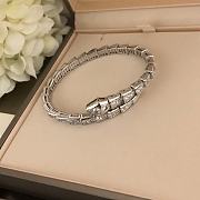 Bvlgari Serpenti Viper 18KT Rose/White Gold Bracelet Set With Full Pave Diamonds - 5