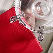 Valentino Garavani Bow Earrings in Yellow/White Gold - 4