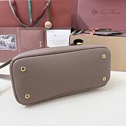 Loro Piana Small Needle Bag Calfskin Fossil - 31x15x16cm - 2