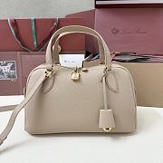 Loro Piana Small Needle Bag Calfskin Beige - 31x15x16cm - 1