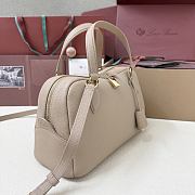 Loro Piana Small Needle Bag Calfskin Beige - 31x15x16cm - 3