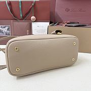 Loro Piana Small Needle Bag Calfskin Beige - 31x15x16cm - 2