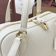Loro Piana Small Needle Bag Calfskin White - 31x15x16cm - 4