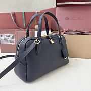 Loro Piana Small Needle Bag Calfskin Navy - 31x15x16cm - 5