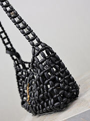 YSL Le 5 A 7 In Wood Beads Black And Brick - 21-28x15x6cm - 5