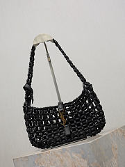 YSL Le 5 A 7 In Wood Beads Black And Brick - 21-28x15x6cm - 4