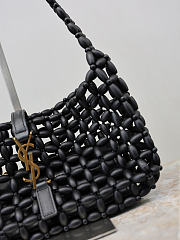 YSL Le 5 A 7 In Wood Beads Black And Brick - 21-28x15x6cm - 3