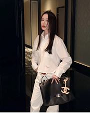 Chanel Mini Bag Charm Lambskin Dark Burgundy/Beige  - 6