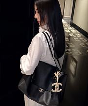 Chanel Mini Bag Charm Lambskin Dark Burgundy/Beige  - 4