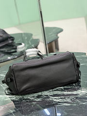 Prada Route Medium Leather Tote Bag Black 1BG645 - 30x22x15cm - 3