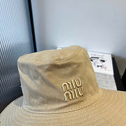 Miumiu Beige Gabardine Cowboy Hat  - 5