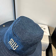 Miumiu Blue Denim Cowboy Hat - 2