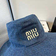 Miumiu Blue Denim Cowboy Hat - 3
