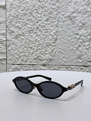 DiorTreasure R1F Black Oval Sunglasses - 1