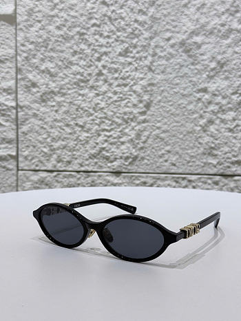 DiorTreasure R1F Black Oval Sunglasses
