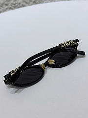 DiorTreasure R1F Black Oval Sunglasses - 5