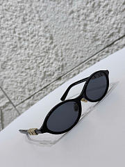 DiorTreasure R1F Black Oval Sunglasses - 2