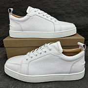 Christian Louboutin Rantulow Sneakers Grained Calf Leather Latte Men - 1