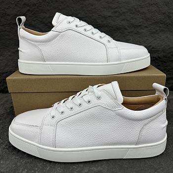 Christian Louboutin Rantulow Sneakers Grained Calf Leather Latte Men
