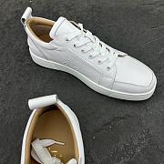 Christian Louboutin Rantulow Sneakers Grained Calf Leather Latte Men - 3