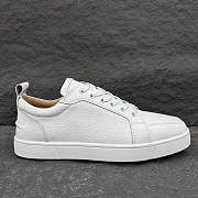Christian Louboutin Rantulow Sneakers Grained Calf Leather Latte Men - 2