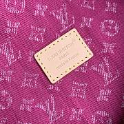 LV Baggy Monogram Denim Fuchsia M28266 - 30x22x13cm - 4