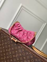 LV Pochette Valley Monogram Denim Fuchsia M28327 - 21x15x7cm  - 6