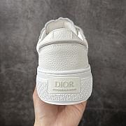 Dior B33 Spin Sneaker White Grained Calfskin and White Dior Gravity Leather - 6