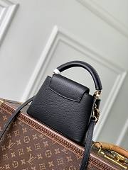 LV Capucines Mini Taurillon Leather Black M27308 - 21x13.6x8cm - 6
